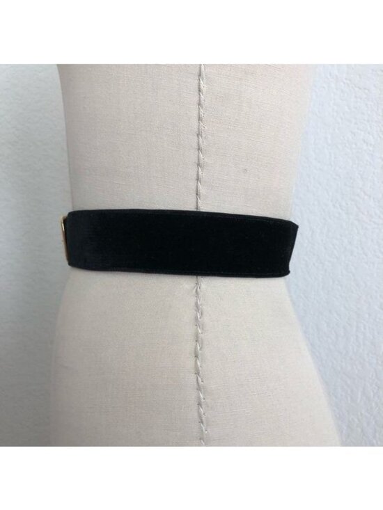 Louis Vuitton Velvet Leather Backed Branded Logo Buckle Belt main image 6
